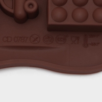 Форма для конфет и шоколада Доляна &laquo;Детские игрушки&raquo;, силикон, 21&times;11 см, 15 ячеек (3,5&times;2 см), цвет МИКС