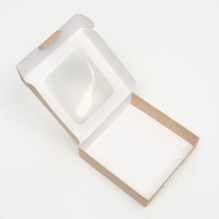 Коробка самосборная, крафт, 13&times;13&times;3 см