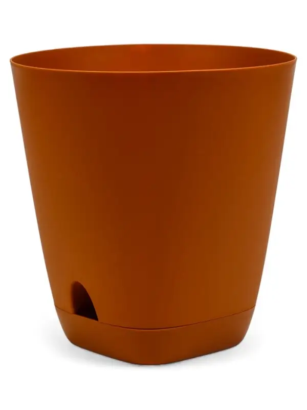 Кашпо с прикорневым поливом 8 л D-24см, H-25см карамель "Гранд"