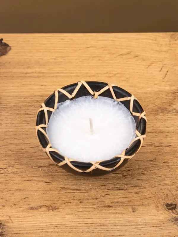 Свеча в керамической чаше, 9х9х5 см