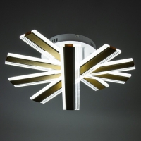 Люстра с ПДУ "Джема" LED 140Вт 3000-6000Вт RGB золото 50х50х12см BayerLux