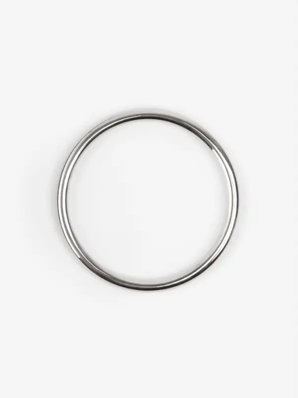 Кольцо литое TEIRA, для сумки, d=35/40 мм, набор 2 шт., 3.1 г, s=2.5 мм, цвет серебряный