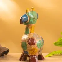 Сувенир "Жирафик" дерево 9х9х20 см, разноцветный