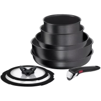 Набор посуды со съемной ручкой Ingenio Daily Chef Black