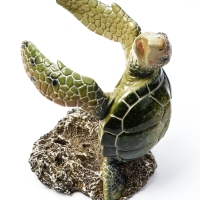 Подставка для бутылки "Черепаха" зеленая, 12х11х19см Подставка для бутылки "Черепаха" зеленая, 12х11х19см