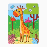 Набор для купания 2 в 1 Жирафик: Пазл и книжка для ванны Крошка Я