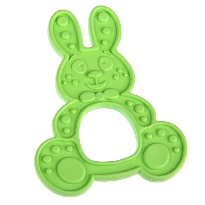 Прорезыватель силиконовый &laquo;Зайка&raquo;, цвет МИКС, КНОПА