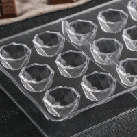 Форма для конфет и шоколада KONFINETTA &laquo;Бриллиант&raquo;, 27,5&times;13,5 см, 21 ячейка d=2,5 см, цвет прозрачный