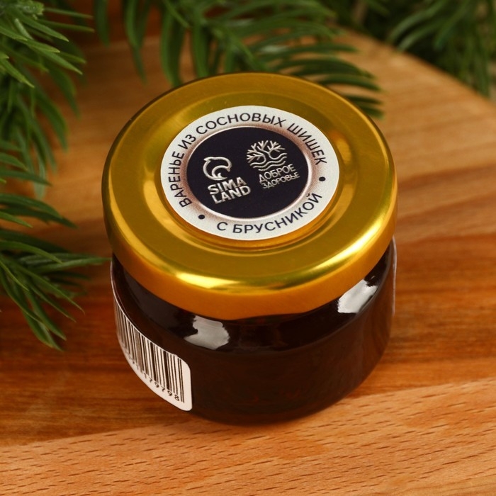Варенье из шишек с брусникой &laquo;Новый год: Здоровья&raquo;, 30 г.