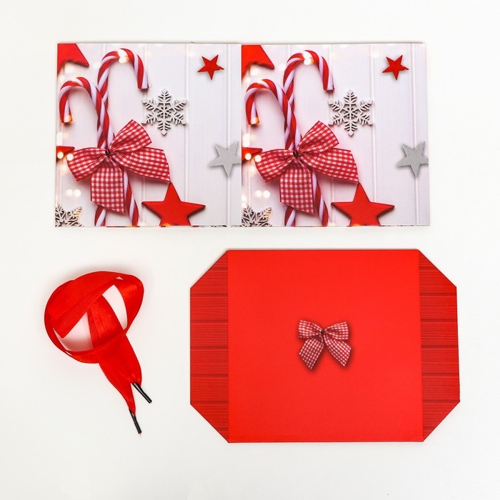 Новый год. Коробка Самосборная &laquo;Новый год леденцы&raquo; 15 х 15 х 15 см