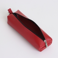 Ключница на молнии, длина 16 см, кольцо, карабин, цвет красный