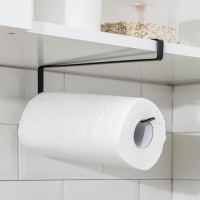 Держатель для бумажных полотенец подвесной Доляна, 26&times;1,5&times;12 см, цвет чёрный