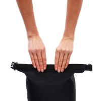 Гермомешок YUGANA, ПВХ, водонепроницаемый 10 литров, усиленный, один ремень, черный