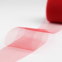 Фатин, 5 см, 11 ± 1 г/кв.м, 23 ± 1 м, цвет красный №13 Фатин, 5 см, 11 ± 1 г/кв.м, 23 ± 1 м, цвет красный №13