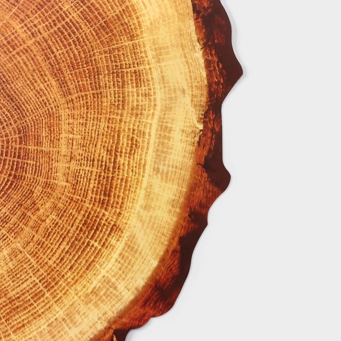 Салфетка сервировочная на стол &laquo;Спил&raquo;, 38&times;39 см, цвет бежевый