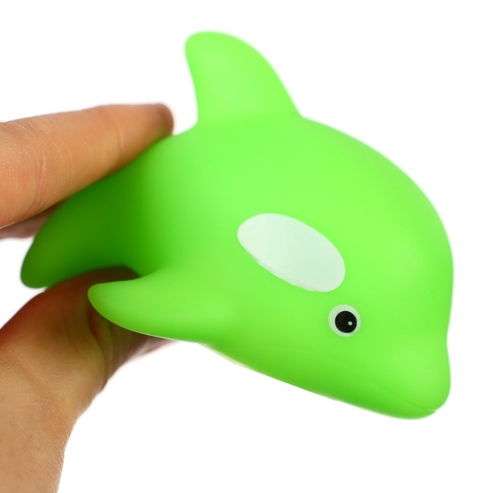 Набор резиновых игрушек для ванны &laquo;Океан&raquo;, 6 шт, с пищалкой, Крошка Я