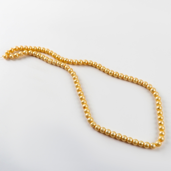 Бусины из стекла, набор 78 шт., размер 1 шт. &mdash; 10 мм, цвет жёлтый