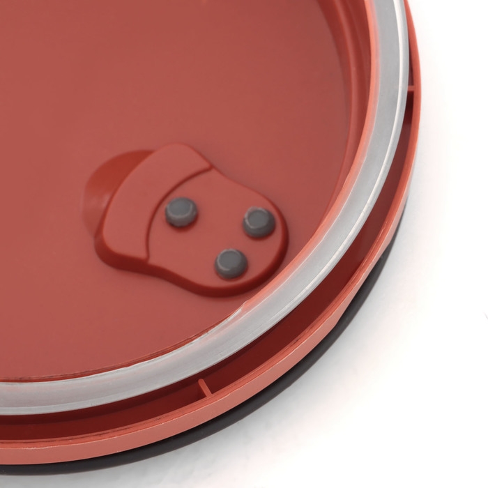 Ланч бокс с отделением для еды, контейнер для еды Ланч бокс с отделением для еды, контейнер для еды "Доляна", 500 мл, 8 х 17 см, коричневый