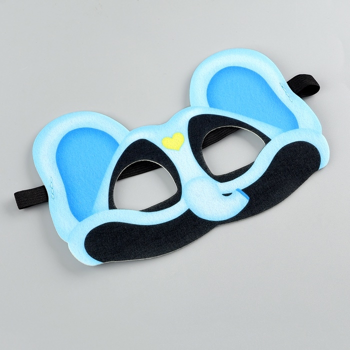 Карнавальная маска &laquo;Зверята улыбата. Слон Буби&raquo;, фетр