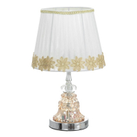 Лампа настольная с подсветкой RGB  "Арион" 1х40Вт Е27 220В хром 21х21х35 см.