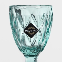 Рюмка стеклянная Magistro &laquo;Круиз&raquo;, 50 мл, 5&times;10 см, цвет бирюзовый