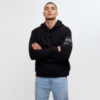 Худи мужское MINAKU "Решайся", цвет чёрный, размер 48