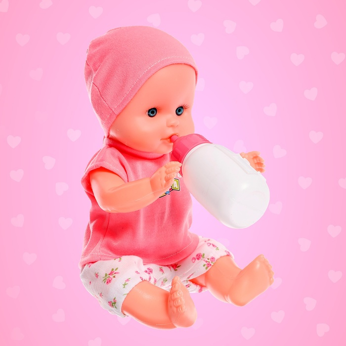 Пупс функциональный &laquo;Ангелочек&raquo; со звуковыми эффектами, писает, пьёт, с аксессуарами