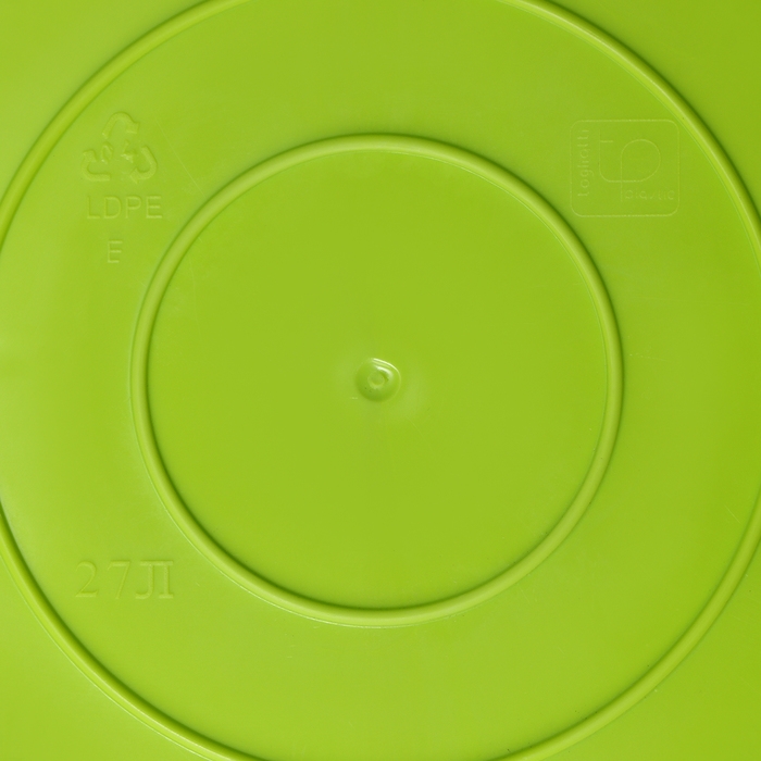 Корзина для белья мягкая, 27 л, 37,5&times;37,5&times;30 см, цвет ярко-зелёный