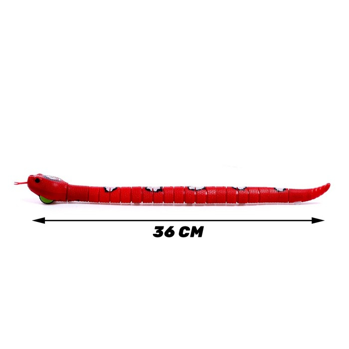 Змея радиоуправляемая &laquo;Джунгли&raquo;, работает от аккумулятора, цвет красный