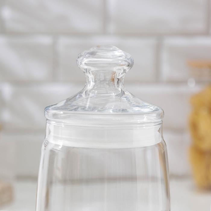 Банка для сыпучих продуктов стеклянная Cesni, 1.5 л, с крышкой