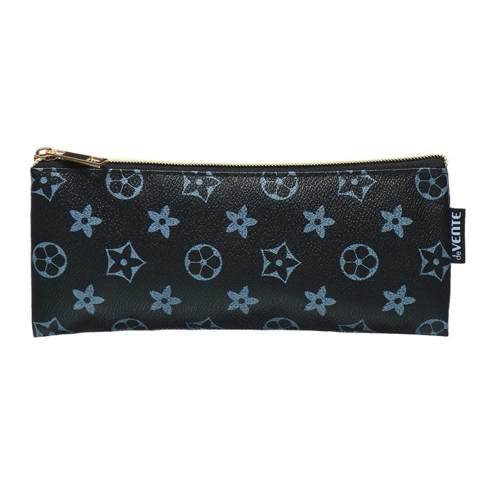 Пенал мягкий, 1 отделение, 90 х 215 х 10 мм, плоский, deVENTE, искусственная кожа чёрный 7024444