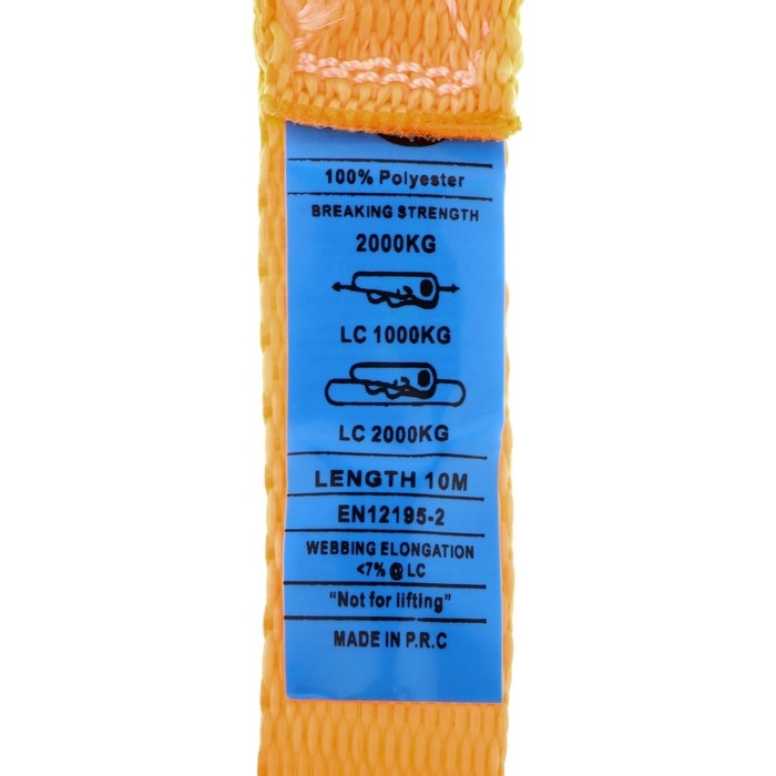 Стяжка груза с механизмом, ширина ленты 25 мм, нагрузка 800 кг, длина 10 м