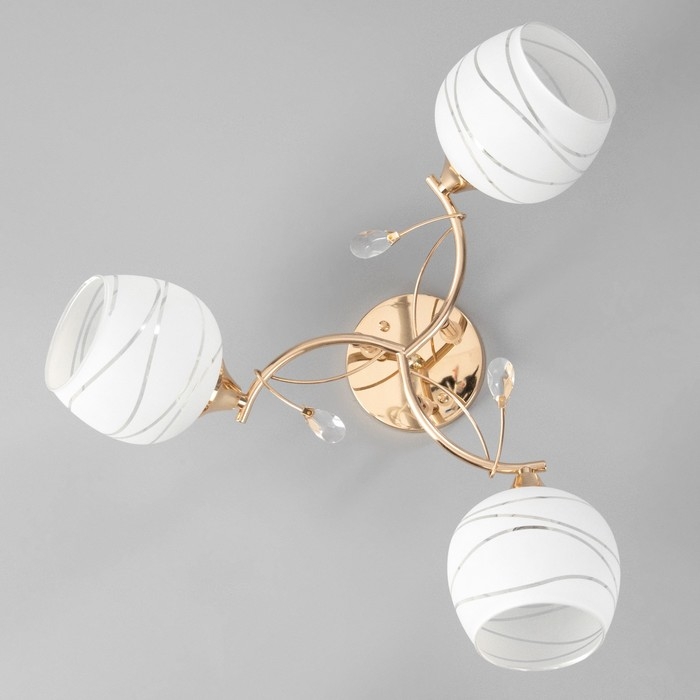 Люстра потолочная Люси 3хE27 40Вт Золото Люстра потолочная Люси 3хE27 40Вт Золото