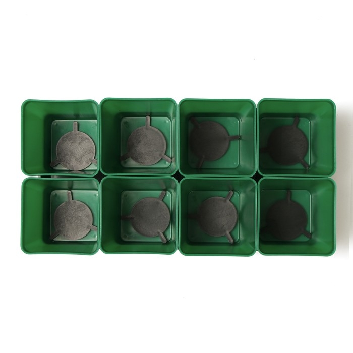 Набор для рассады: стаканы по 600 мл (8 шт.), поддон 36 &times; 18 см, цвет МИКС, Greengo