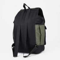 Рюкзак туристический на шнурке, 55 л, 4 наружных кармана, &laquo;ЗФТС&raquo;, цвет чёрный/хаки