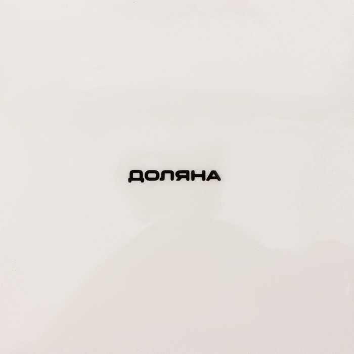 Блюдо сервировочное Доляна &laquo;Рождественский снеговик&raquo;, d=20 см, цвет белый