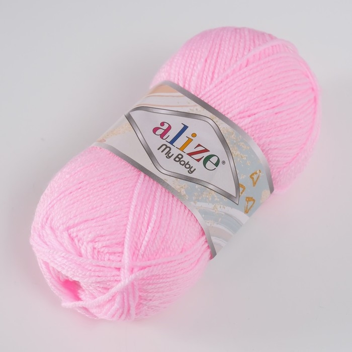 Пряжа "My baby" 100%  акрил 150м/50гр (185 детский розовый)