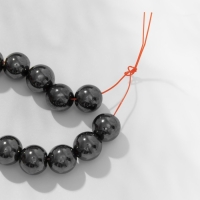 Бусины на нити шар №10 &laquo;Гематит&raquo;, 40 бусин