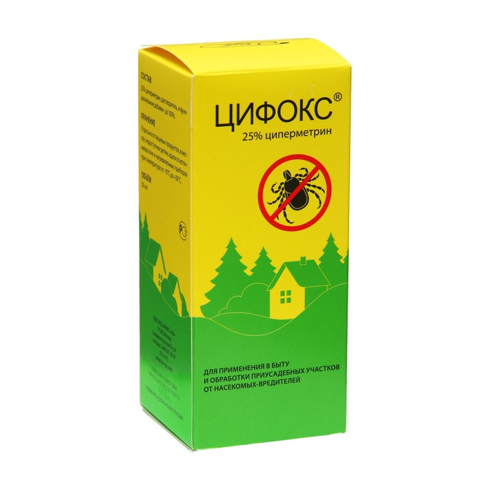 Средство от ползающих насекомых Средство от ползающих насекомых "Цифокс", 50 мл