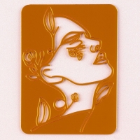 Набор топперов &laquo;Девушка с цветами&raquo;, цвет золото