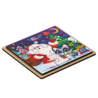 Дервянные пазлы на новый год «Дедушка Мороз» Дервянные пазлы на новый год «Дедушка Мороз»