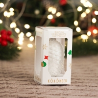 Ёлочное украшение "Шишка в снегу" микс, в подарочной упаковке, h-8см Ёлочное украшение "Шишка в снегу" микс, в подарочной упаковке, h-8см