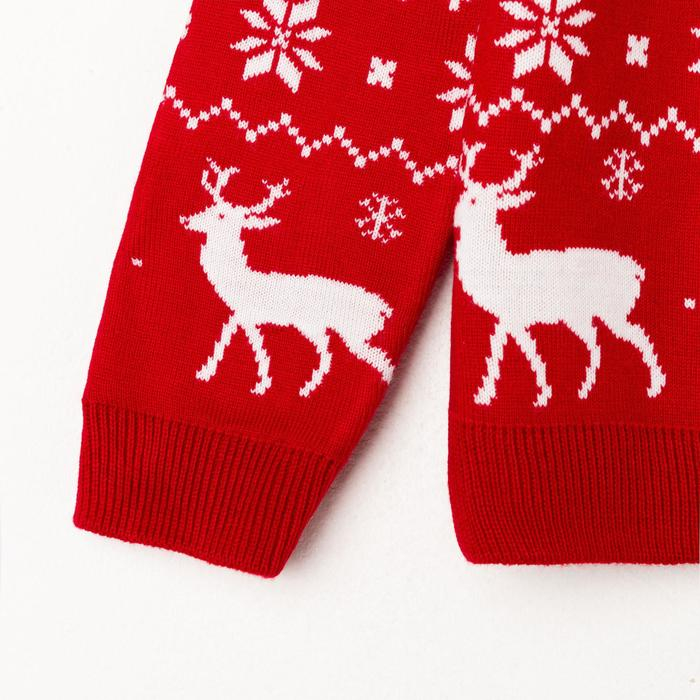 Джемпер вязаный детский KAFTAN Джемпер вязаный детский KAFTAN "New Year" размер 30 (98-104 см)