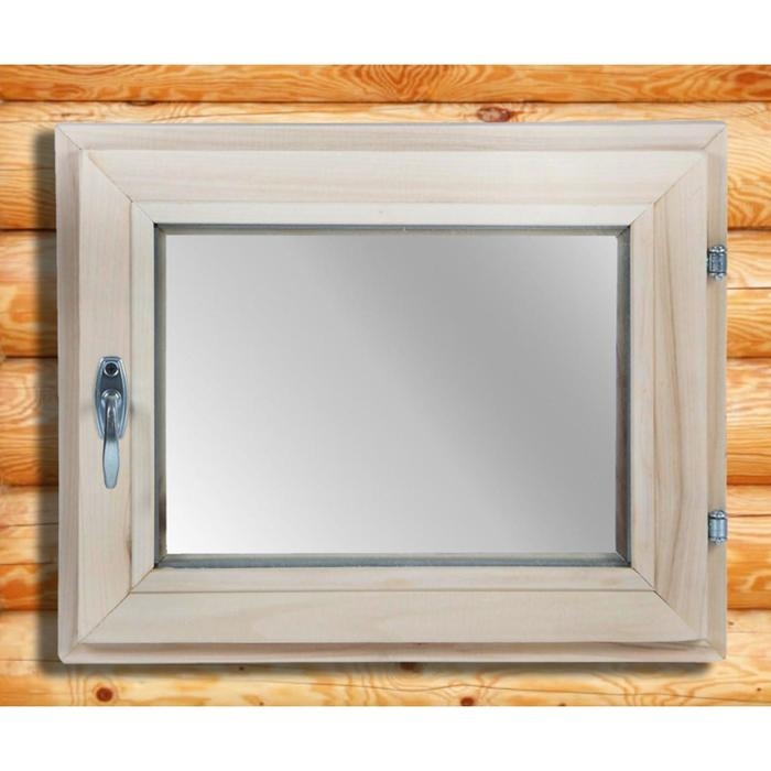 Окно, 40&times;50см, однокамерный стеклопакет, из липы