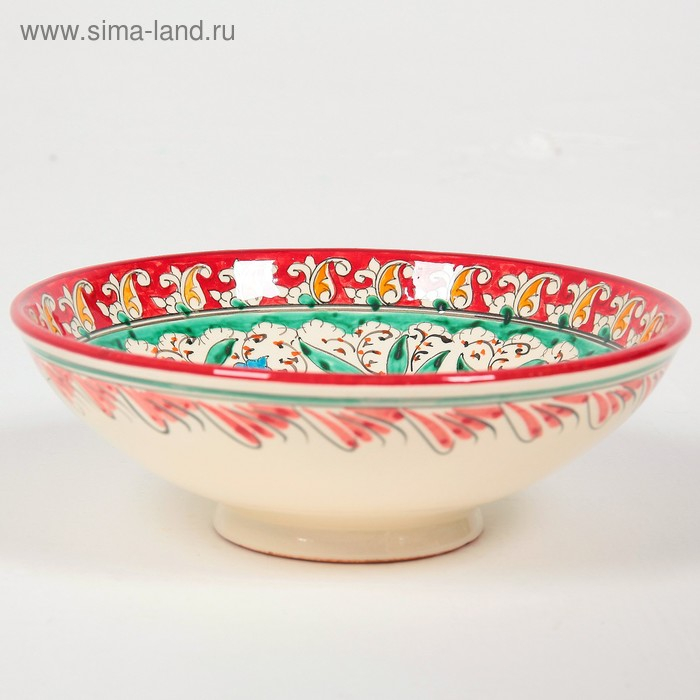 Супница Риштанская Керамика "Турецкий узор", 25 см, микс