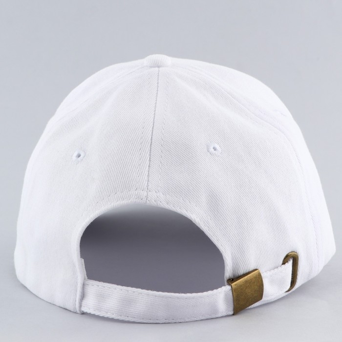 Кепка белая хлопковая взрослая Кепка белая хлопковая взрослая