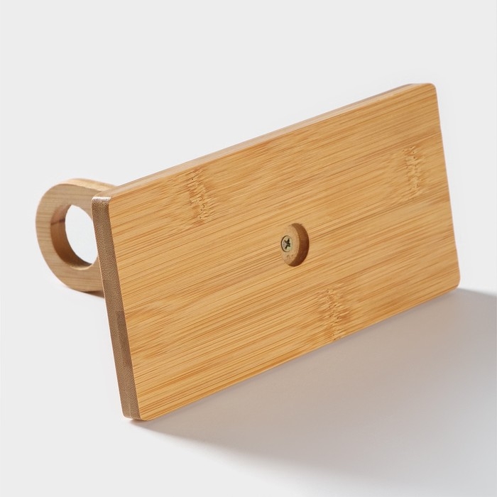 Набор банок фарфоровых для сыпучих продуктов с ложками на бамбуковой подставке BellaTenero &laquo;Герда&raquo;, 2 предмета: 300 мл, цвет белый