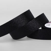 Лента декоративная &laquo;Блёстки&raquo;, 25 мм &times; 9,1 &plusmn; 0,5 м, цвет чёрный