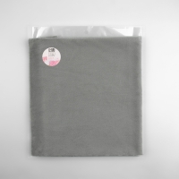 Лоскут плюш, 50 &times; 50 см, 220 г/м, цвет №106 серый