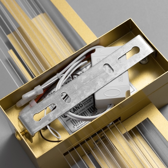 Бра "Цветок" LED 3000К золото 50х12х10см